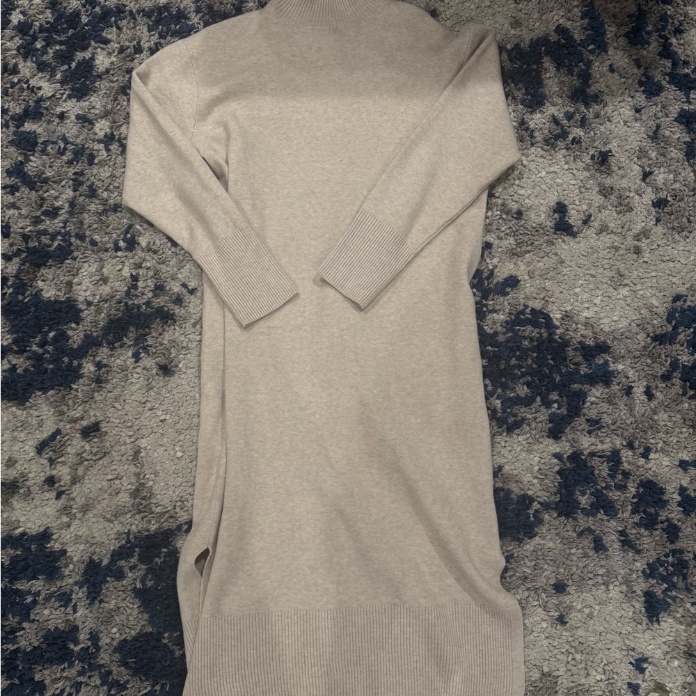 a new day Cream Long Sleeve Sweater Dress